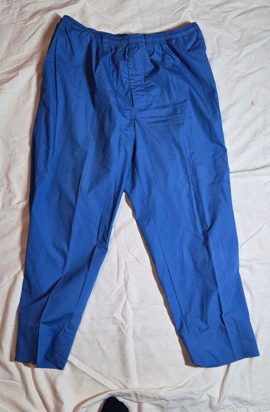 VINTAGE 90s Patagonia A/C Tropic Pants XL Blue Palm Tree Logo EXCELLENT